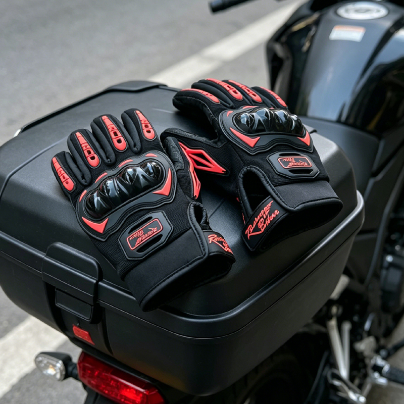 Motorcycle Glove Knuckle - Guanti da moto da uomo estivi