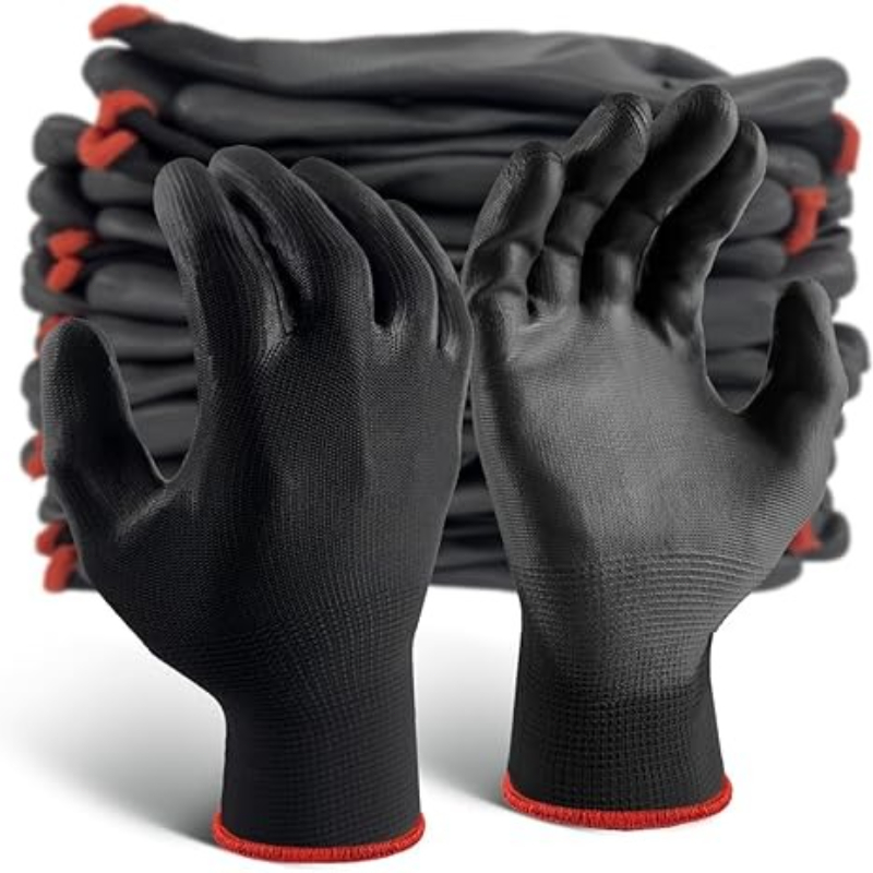 Nitrile Mechanic Glove - 6/12/18PCS Guanti con rivestimento in PU