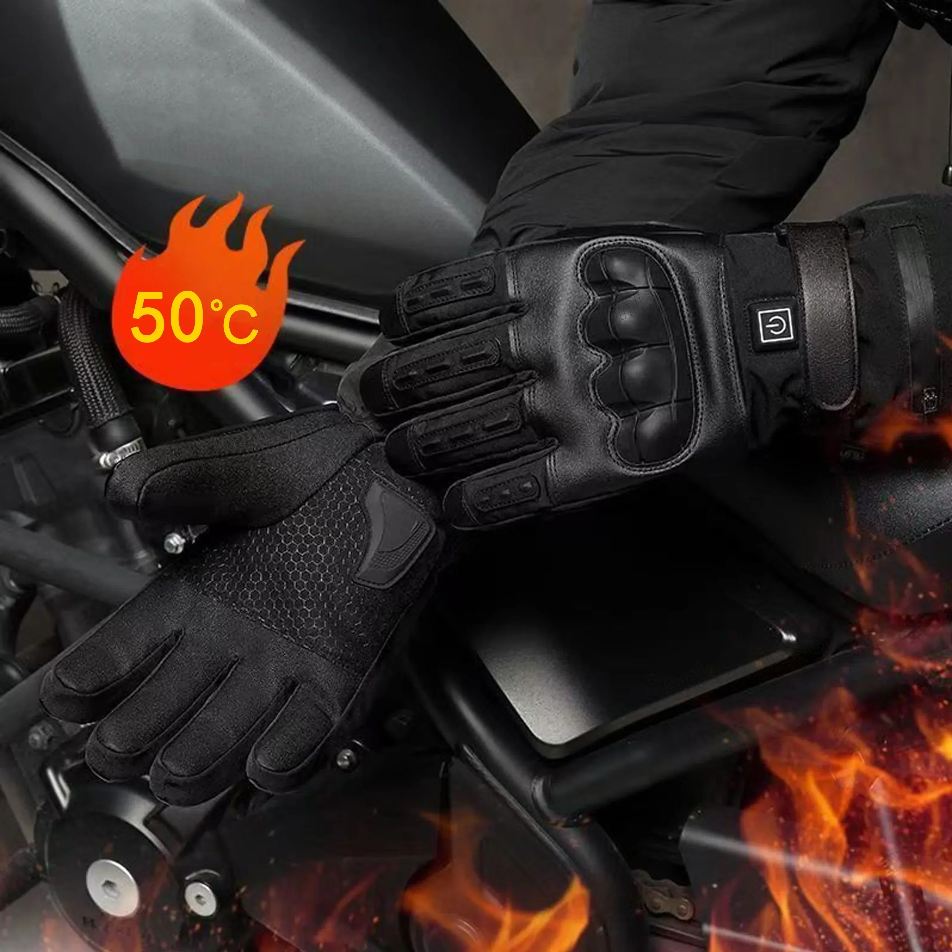 Ski Glove Waterproof - Guanti riscaldati elettrici Guanti termici invernali