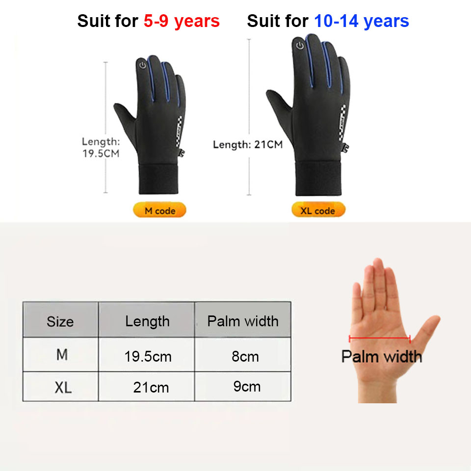 GTUBIKE Guanti per bambini Tou - Ski Glove Waterproof recensione e prezzo